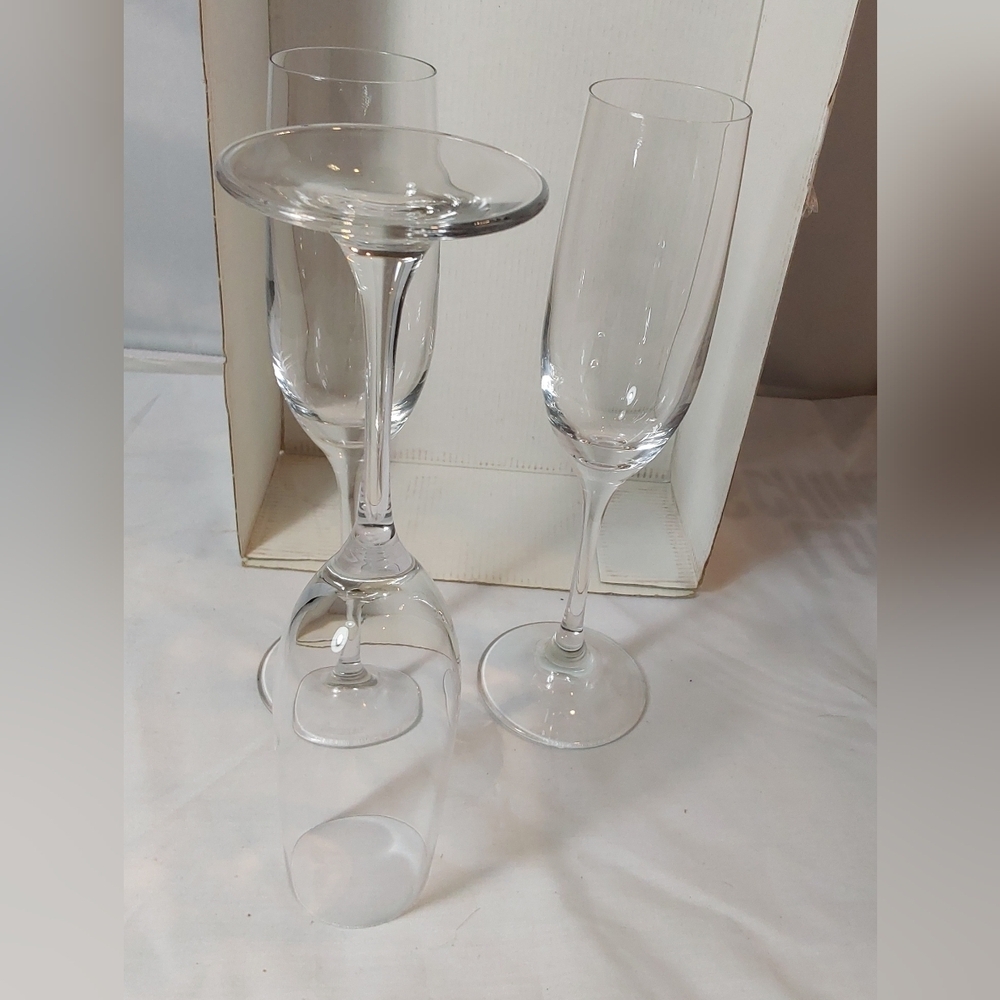 SPIEGELAU STEMWARE  CRYSTAL FLUTE CHAMPAGNE‎ 3 PCS